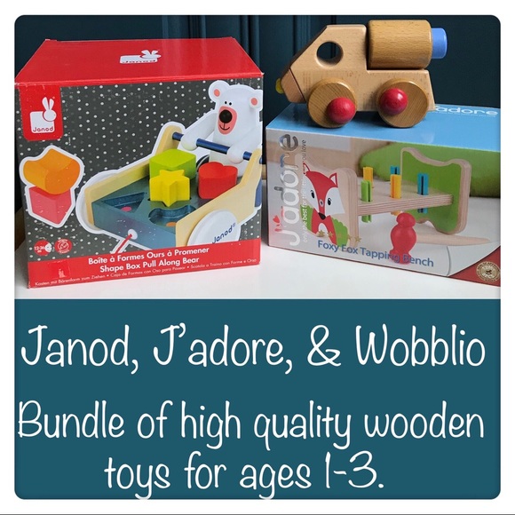Janod Other - Wooden Baby Toys, Incl. New in Box Janod